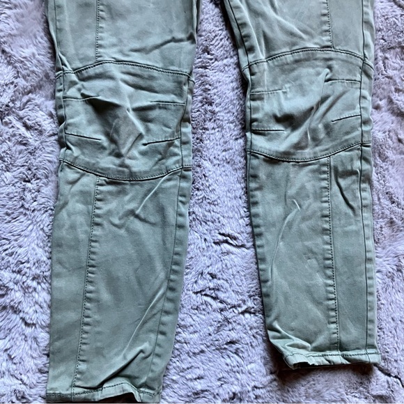 American Eagle khaki Moto stretch ankle crop jeggings well loved good shape - Picture 3 of 6